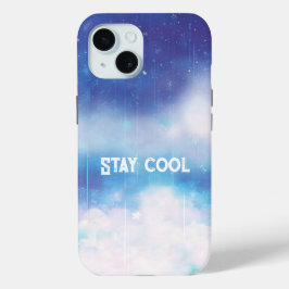 Coque Pour iPhone 15 Coque iphone bleu céleste Nebula