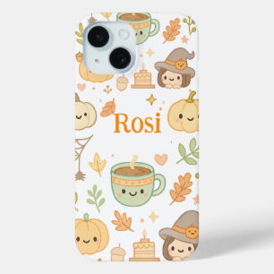 Coque Pour iPhone 15 Coque iphone Citrouille d'automne mignon - Nom per