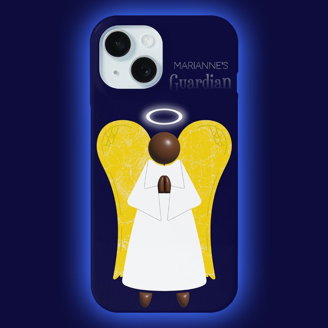 Coque Pour iPhone 15 Coque iphone d'Ange de la Guardian d'Amérique afri (Créateur téléchargé)