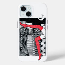 Coque iphone élégant avec une photo d'une femme