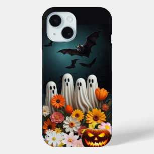Coque Pour iPhone 15 Coque iphone Fantôme floral mignon, Fantômes d'Hal