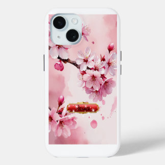 Coque Pour iPhone 15 Coque iPhone / iPad Fleurs de cerisier rose pâle