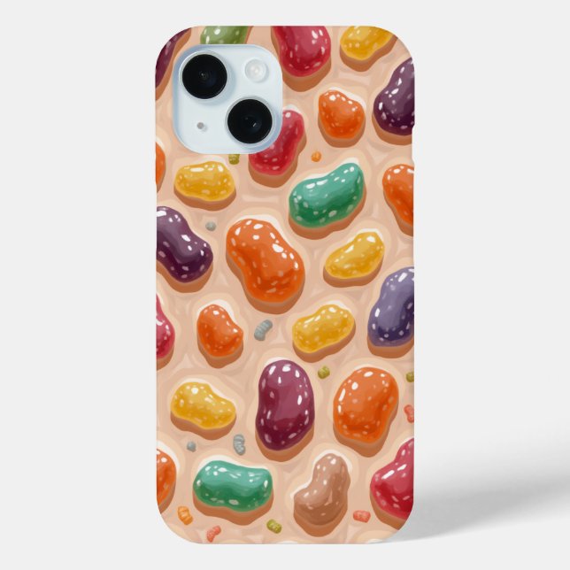 Coque Pour iPhone 15 Coque iphone Jelly bean (Verso)