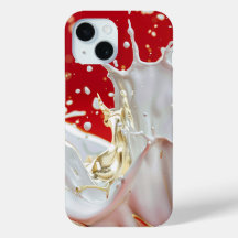 Crimson Gold Splash coque iphone