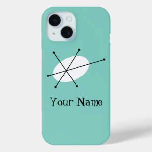Coque Pour iPhone 15 Dazzle Blue "Nom" coque iphone vertical
