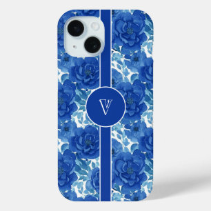 Coque Pour iPhone 15 Élégant coque iphone floral blanc personnalisé