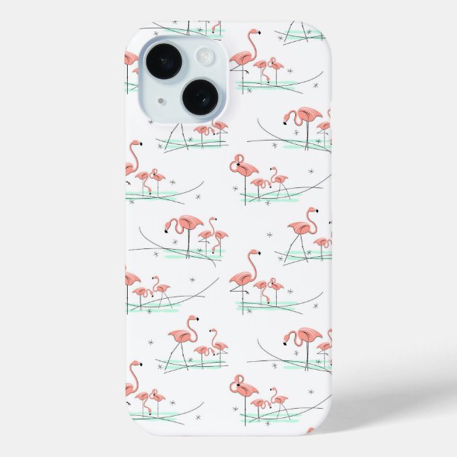 Coque Pour iPhone 15 Flamant rose Ocean Multi coque iphone (Verso)