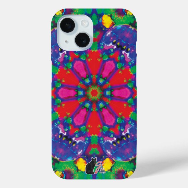 Coque Pour iPhone 15 Florence coque iphone Kaleidoscope (Verso)