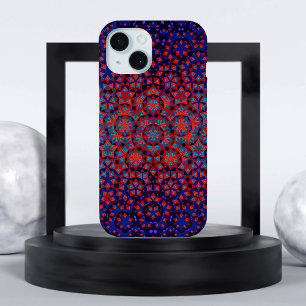 Coque Pour iPhone 15 Gras Motif bleu et rouge iPhone / coque ipad