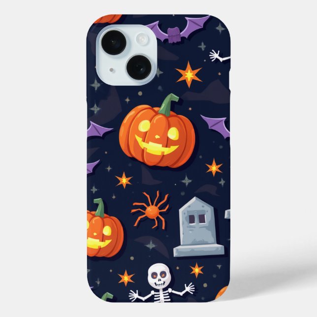 Coque Pour iPhone 15 "Haunted Protection : Spooktacular iPhone 15 Coque (Verso)