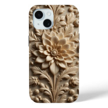 Iphone beige Relief Bloom / coque ipad