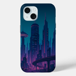 Coque Pour iPhone 15 iPhone / coque ipad Cyber City Glow