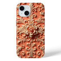 iPhone en fleurs sculptées / coque ipad