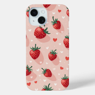 Coque Pour iPhone 15 iPhone fraise 15 coque