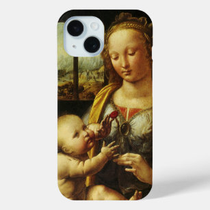 Coque Pour iPhone 15 La Vierge de la Carnation de Léonard de Vinci
