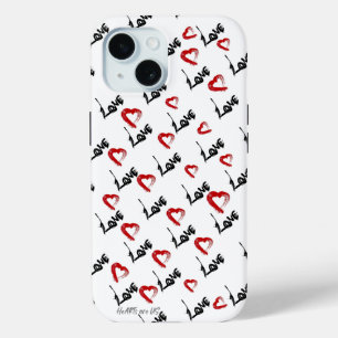 Coque Pour iPhone 15 Love Hearts iPhone 15 Coque