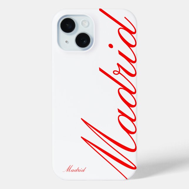 Coque Pour iPhone 15 Madrid - beau coque iphone (Verso)