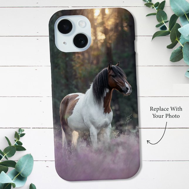 Coque Pour iPhone 15 Photo Cheval personnalisé iPhone 15 Coque (Créateur téléchargé)