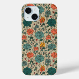Coque Pour iPhone 15 Retro Motif iPhone 15 Coque