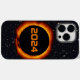 Coque Pour Pour iPhone 14 Pro Max 2024 Éclipse solaire totale Date Ciel étoilé (Back (Horizontal))