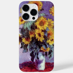 Coque Pour Pour iPhone 14 Pro Max Bouquet de tournesols de Claude Monet, Art Vintage