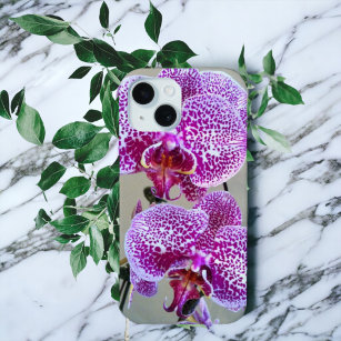 Coque Pour Pour iPhone 14 Pro Max Orchidées blanches et violettes   Photographie de 