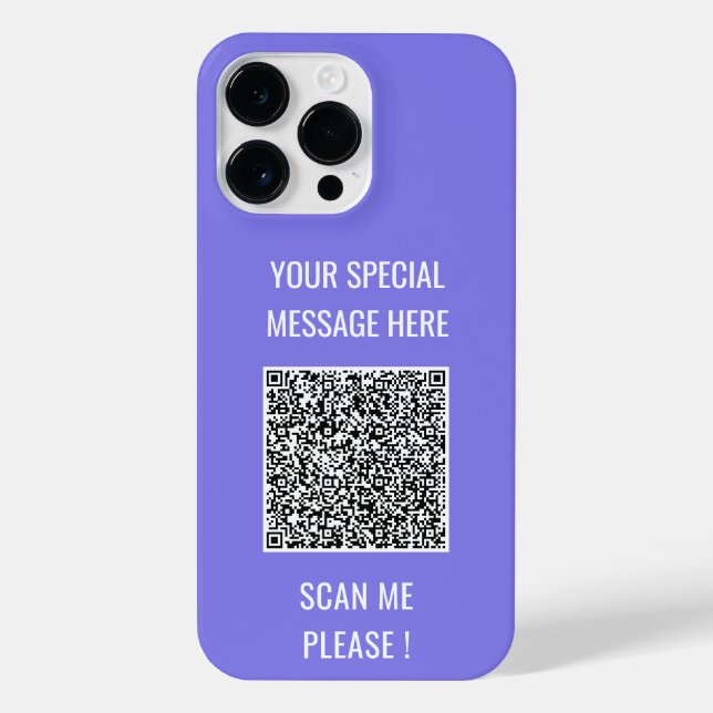 Coque Pour Pour iPhone 14 Pro Max Votre coque iphone de texte personnalisé de code Q (Verso)