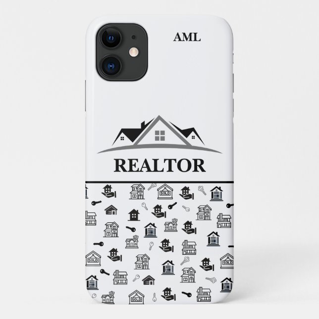 Coque professionnel de l'immobilier personnalisé-M (Dos)