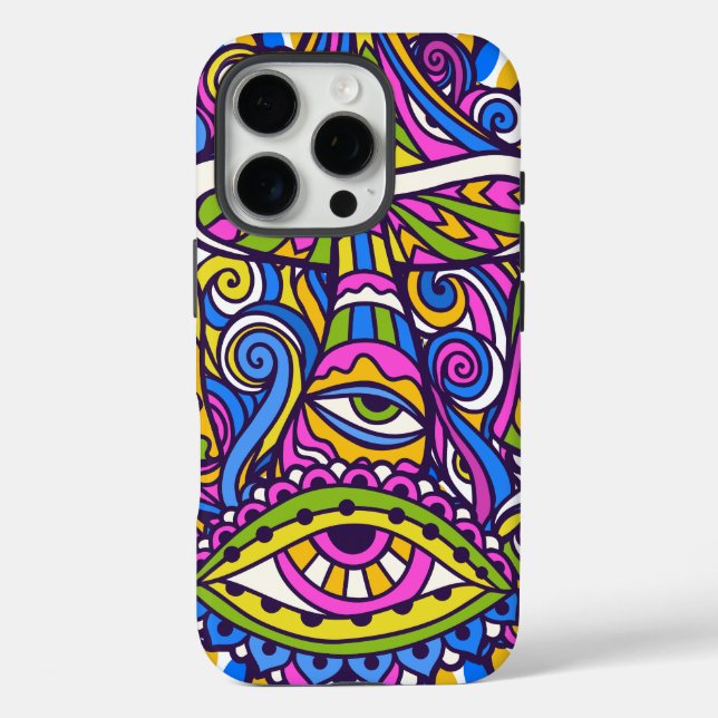 Coque psychédélique de champignons tourbillon iPho (Verso)