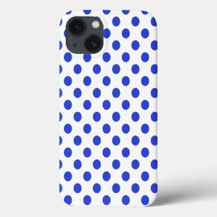 Coque royal bleu pois-Mate coque iphone