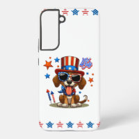 4 juillet chien/chiot mignon, patriotique