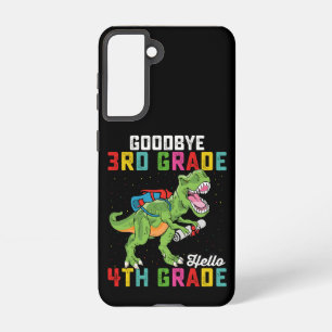 Coque Samsung Galaxy Adieu 3e année Bonjour 4e année T Rex Dinosaur