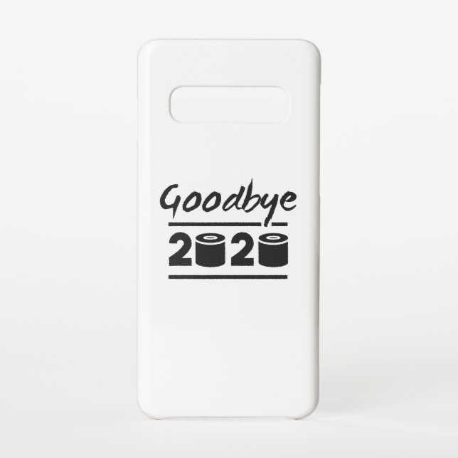 Coque Samsung Galaxy Adieu papier toilette 2020 - c’est fini (Dos)