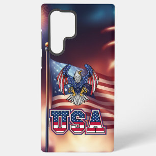 Coque Samsung Galaxy Aigle américain chauve patriotique