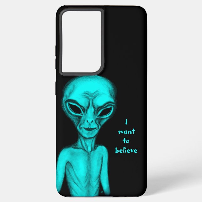 Coque Samsung Galaxy Alien, je veux croire (Verso)