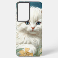Alphonse Mucha Art Nouveau Kitten