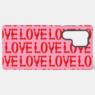 Coque Samsung Galaxy Amour Rouge Gonflé