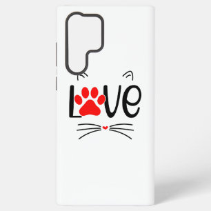 Coque Samsung Galaxy Amoureux des chats moderne Paw