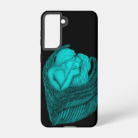 Angels Kissing, noir et vert Design