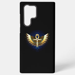 Coque Samsung Galaxy Ankh doré avec ailes