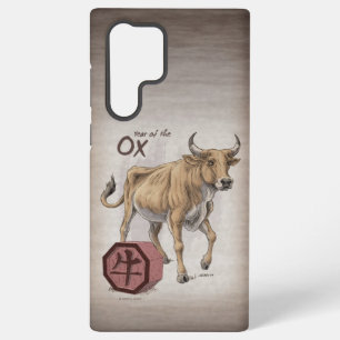 Coque Samsung Galaxy Année de l'Ox Chinese Zodiac Art