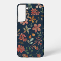 Antique aquarelle Imprimer floral sur marine