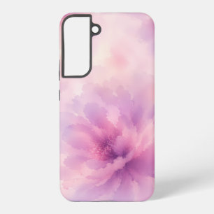 Coque Samsung Galaxy Aquarelle Fleur de Lavande Rose Abstrait