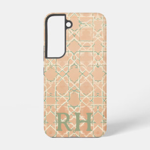Coque Samsung Galaxy Arabesque Terreuse Terracotta et Sauge Personnal
