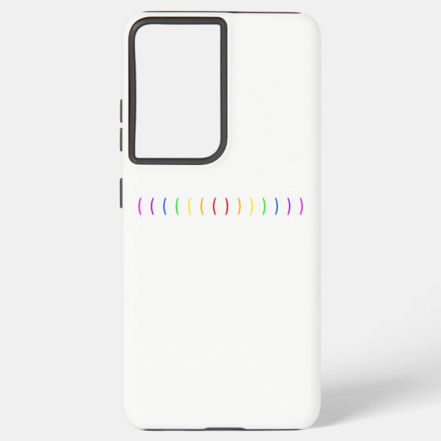 Coque Samsung Galaxy Arc-en-ciel minimal (Verso)