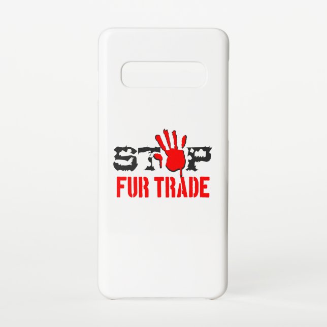 Coque Samsung Galaxy Arrêter le commerce de la fourrure (Dos)
