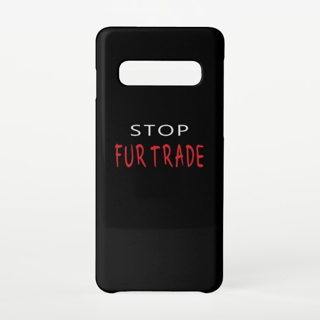 Coque Samsung Galaxy Arrêter le commerce de la fourrure (Dos)