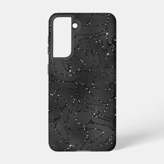 Coque Samsung Galaxy Arrière - plan de monocristolite noir (Verso)