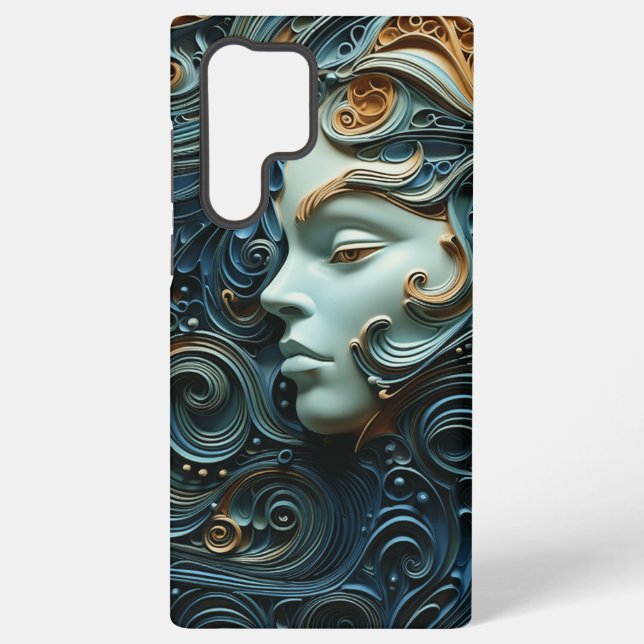 Coque Samsung Galaxy Art 3D de la femme Lune (Verso)