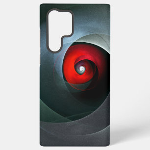 Coque Samsung Galaxy Art abstrait moderne artistique tourbillon rouge #